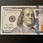 2009   One Hundred Dollars  100  star Note Federal Reserve       La080770     