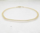 10  Bizmark Bismark Chain Ankle Bracelet Anklet Real Solid 10k Yellow Gold