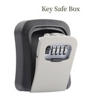 4 Digit Key Safe Lock Box Combination Security Storage Case Organizer Wall Mount
