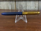 Vintage Fineline Fountain Pen Blue   Gold 343 Nib Sheaffer