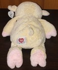 2003 Ty Pluffies Shearly Lamb Plush Tylux Cream White Pink Rare Stuffed Animal F
