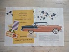 Vintage 1955 Magazine Chevrolet Bel Air Automobile Car Print Advertisement Ad