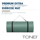 Exercise Mat 72 X 24 1 High Density Non Slip Yoga Teal Tone Fitness Premium Home