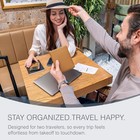 Dual Passport Holder   Rfid Travel Wallet For Couples - Full Grain Leather Camel