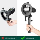 Godox S2 Speedlite Bracket Bowens Mount Holder   Cold Shoe Flash Mount For Go   