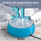 Newget 3l Heated Water Bowl  Outdoor Large Heated Dog Bowls  Outside Waterpro   