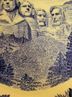 Vintage 1950 s Mount Rushmore Souvenir Porcelain Collector Plate Staffordshire 