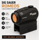 Black - Sig Sauer Sor52001 Romeo5 1x20mm Compact 2 Moa Red Dot Sight