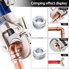 Hydraulic Copper Pipe Tube Fittings Crimping Tool With 1 2  3 4  And 1  Dies For