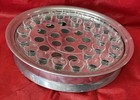 2 Sets Broadman Communion Trays 40 Hole  66 glass Cups  made In Usa Silver Color