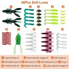 383pcs set Kinds Of Fishing Lures Crankbaits Hooks Minnow Baits Tackle Box Bass