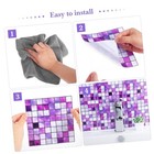  10pcs Simulated Tile Stickers Decor Adhesive Stickers Paper Peel And Stick 