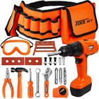 Kids Tool Set With Kids Tool Belt   Electronic Toy Drill - Construction Tool Set