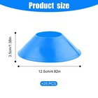 Xihircd 25pcs Soccer Cones For Sports Training  Mini Football Medium  Blue 