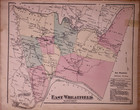 Antique 1871 Plat Map East Wheatfield In Indiana County  Pennsylvania - Fw Beers