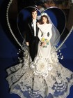 New Elegant Mirrored Open Heart Bride   Groom Wedding Cake Topper  440