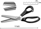 5mm Pinking Shears For Fabric  Stainless Steel Handled Professional Dressmaking 