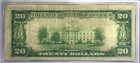 1929 Us  20 National Currency Philadelphia L00547112a  Note Is In A Case  