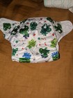 Lot Of 3 Cloth Diaper Covers And Inserts Frog Design One Size Fits 3 Month Plus
