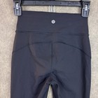 Lululemon Girls Cropped Leggings Black Stretch Athletic Yoga Pants