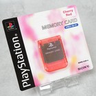 Sony Ps Official Memory Card Cherry Red Scph-1020 Ri Playstation New Unopened
