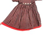 Kate Greenaway Vintage Dress Frock Girls Sz 2t 3t Layered Plaid Dan River Fabric