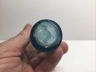 Cylinder Antique Aqua Burst Top Medicine Bottle 