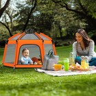 Baby Playpen Beach Tent Foldable With Canopy Travel Bag Mosquito Net Pop Up Pack