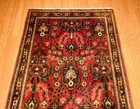 3 8 X 11 Hand Knotted Antique Saruk Design Hallway Runner  Natural Dye Soft Wool