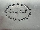 Vtg 2001 Arthur Court Aluminum Tray Embossed Horse equestrian 18 5 X 5