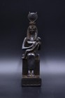 Ancient Egyptian Antiquities Statue Stone Goddess Isis Breastfeeding Horus Bc