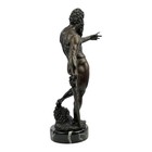 Poseidon Neptune Bronze Statue Greek Roman King Of Sea Marble Base Decor Art