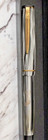 Vintage C1950 Merlin 33 Fountain Pen Celluloid Gray Pinstripe Original 14k Nib
