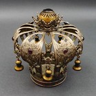 Hazorfim Vintage Judaica Sterling Silver And Gemstones Ornate Torah Crown