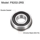 4pcs 15x35x11mm Flanged Ball Bearing For Industrial Equipment F6202-2rs