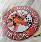 Vintage Texaco Gasoline Sign Pump Plate Gas Station Oil 7 3 4  X 7 3 4 