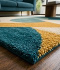 Modern Geometric Hand-tufted Area Rug     Luxury Abstract Living Room Area Carpet