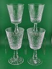 Set Of 4 Antique Waterford Crystal Kenmare Water Goblet Glasses 6 3 4  H