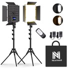 2-pack Bi-color Photography Lighting Kit  36w Dimmable Led Studio Lights  2700-6