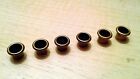 Set Of 6 Vintage-style Brass Tuner Bushings For Harmony Kay Silvertone Gibson 
