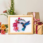 Quilling Kit  Paper Quilling Kits  8   10-in Flower  Hummingbird Paper Filigr   