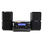 Bluetooth Cd Microsystem Fm Radio Usb Aux Input Dual Alarm Clock Stereo Speakers