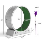 Coziwow 31 5  Cat Treadmill Exercise Running Wheel Nonslip Carpet Teaser Indoor