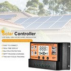 100a Mppt Solar Panel Regulator Charge Controller Auto Focus Tracking 60a 12 24v