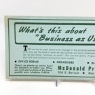 Vintage 1940s Mcdonald Printing Company Tulsa  Oklahoma Advertising Ink Blotter