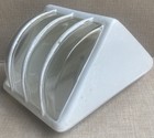 Rare Vintage Industrial Milk Glass Light Fixture Slipper Shade Wall Mount Sconce
