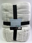 Cuddl Duds Plush Sherpa Throw Blanket Cuddle Cozy Live Soft Reversible Gray