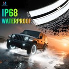 4pcs 17 Inch Bright White 5- Row Wheel Lights  Pure White Wheel Ring Light