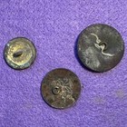 Confederate Flower Button Civil War Dug Relic Lot - Richmond  Virginia