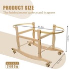Moses Basket Stand  Bassinets Stand  Wooden Rocking Moses Baskets Stand For Baby